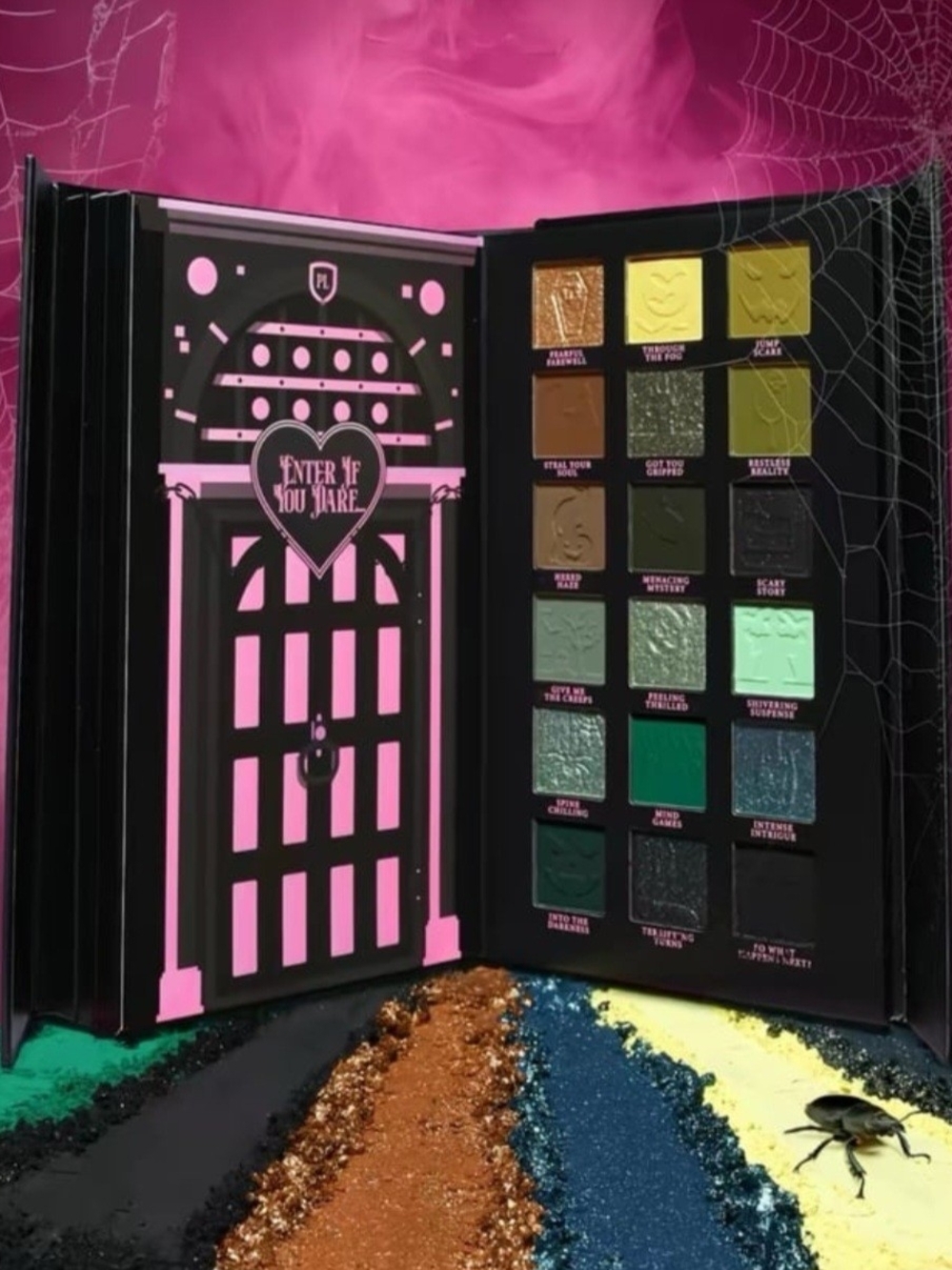 Enter If You Dare Eyeshadow Palette - Green & Pink Shades